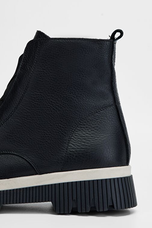 Valmenti Kadın Siyah Floter Hakiki Deri Casual Bot - Görsel 5