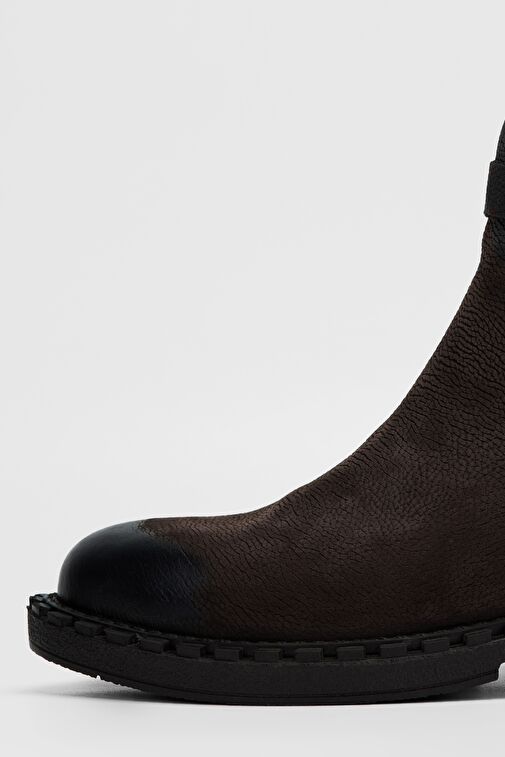 Valmenti Kadın Kahve nbk Hakiki Deri Casual Bot - Görsel 5