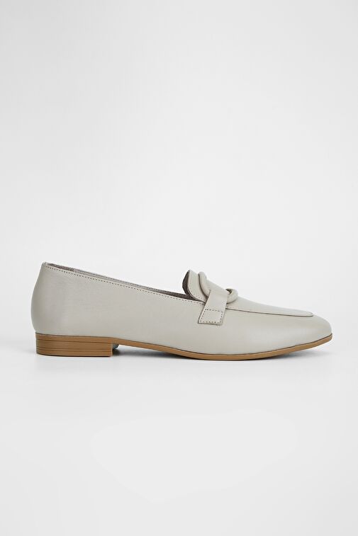 Valmenti Kadın Taş dr Hakiki Deri Loafer Ayakkabı - Görsel 2