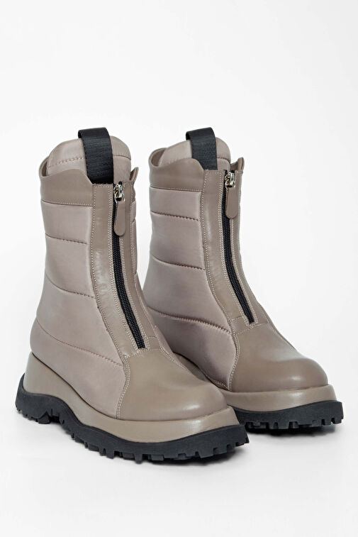 Tamer Tanca Kadın Hakiki Deri Vizon Casual Bot - Görsel 3