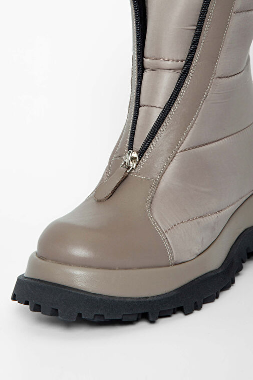 Tamer Tanca Kadın Hakiki Deri Vizon Casual Bot - Görsel 6