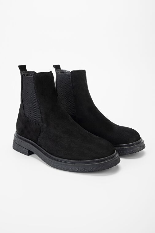 Valmenti Lyra Kadın Siyah Süet Hakiki Deri Casual Bot - Görsel 3