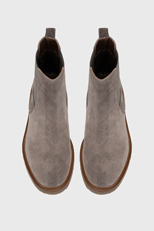 Valmenti Lyra Kadın Vizon Süet Hakiki Deri Casual Bot - Görsel 4