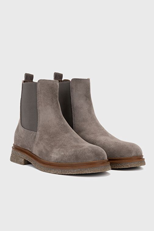 Valmenti Lyra Kadın Vizon Süet Hakiki Deri Casual Bot - Görsel 5