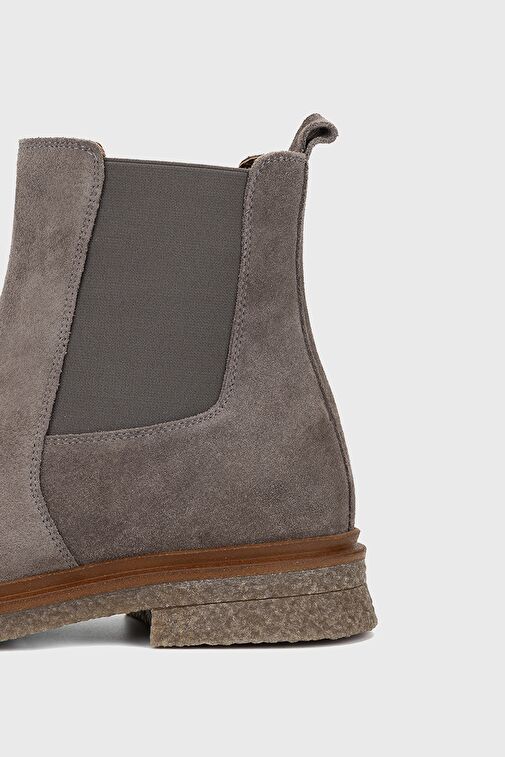 Valmenti Lyra Kadın Vizon Süet Hakiki Deri Casual Bot - Görsel 7