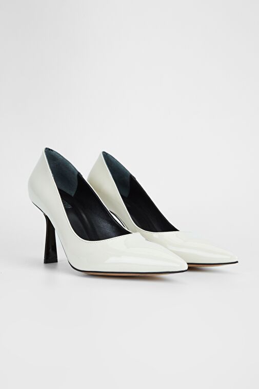 Valmenti Kadın Off white rgn Hakiki Deri Topuklu Ayakkabı - Görsel 3