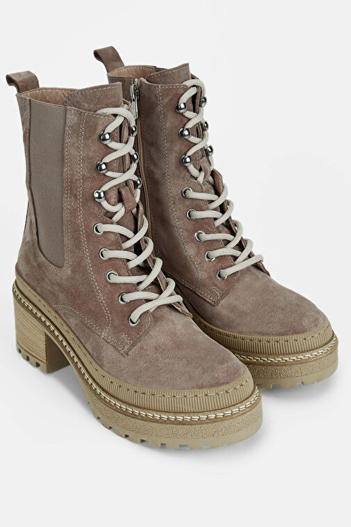 Tamer Tanca Kadın Hakiki Deri Vizon Casual Bot - Görsel 4