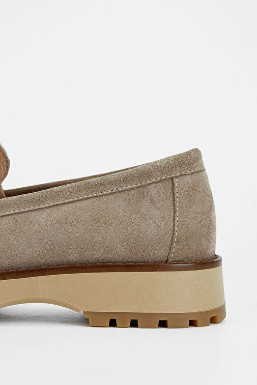 Tamer Tanca Lacivert Kadın Süet Loafer 902 3435 BN AYK SK23/24 - Görsel 5