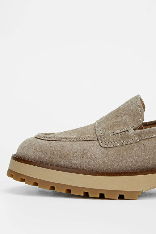 Tamer Tanca Lacivert Kadın Süet Loafer 902 3435 BN AYK SK23/24 - Görsel 8