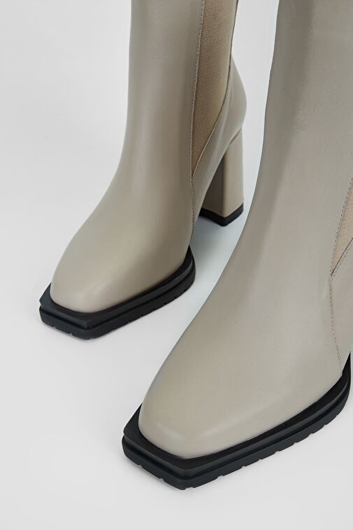 Valmenti Kadın Vizon Hakiki Deri Casual Bot - Görsel 4