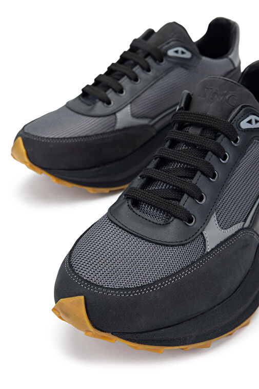 Tamer Tanca Lacivert-Beyaz Erkek Deri - Kumaş Sneaker 698 1053-7 ERK AYK SK23/24 - Görsel 3