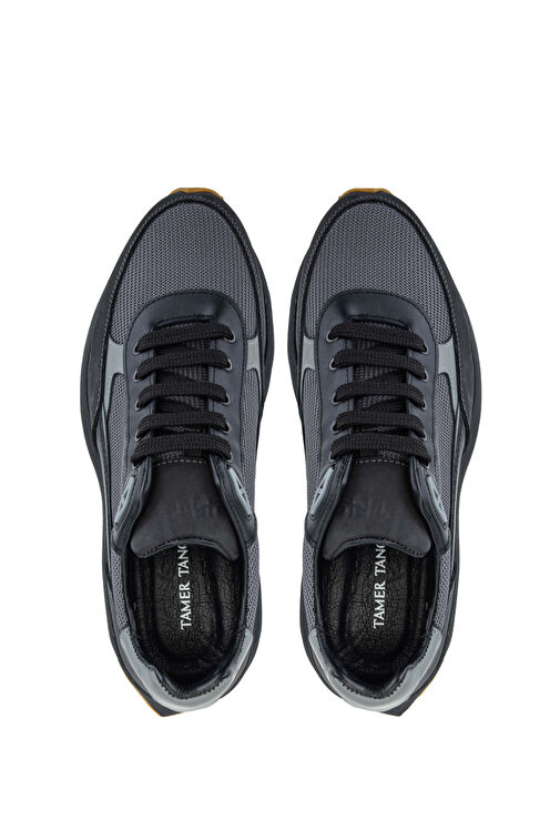 Tamer Tanca Lacivert-Beyaz Erkek Deri - Kumaş Sneaker 698 1053-7 ERK AYK SK23/24 - Görsel 4