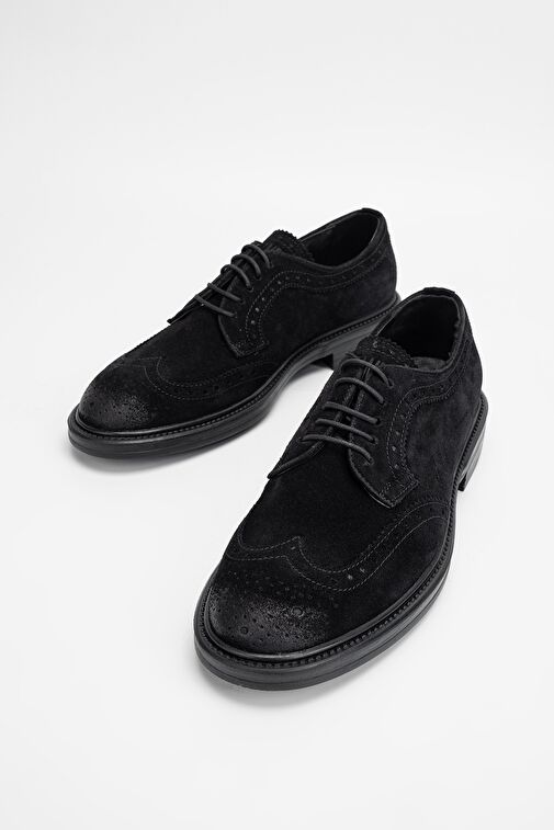 Valmenti Erkek Siyah Süet Hakiki Deri Casual Ayakkabı - Görsel 4