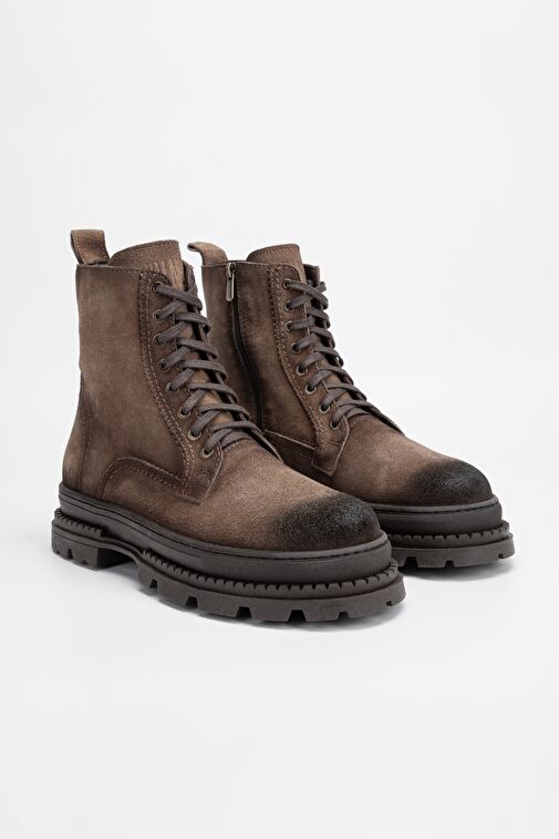 Valmenti Erkek Tarçın Süet Hakiki Deri Casual Bot - Görsel 3