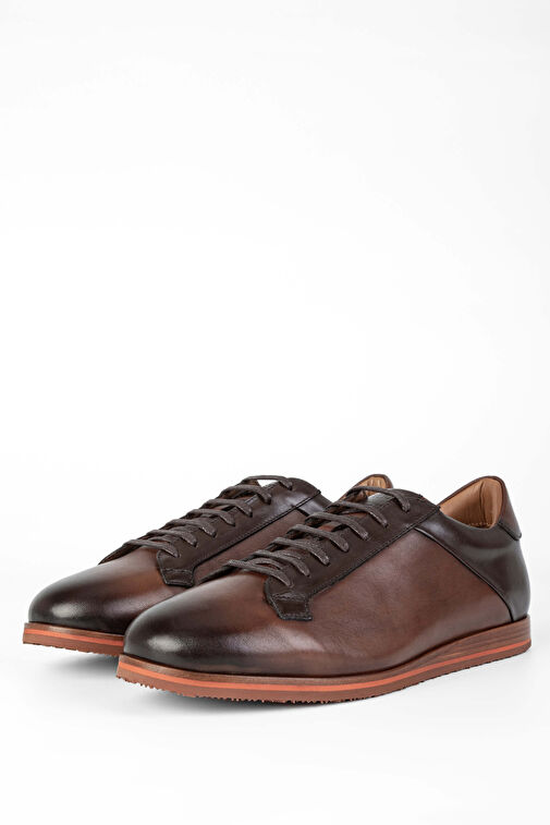 Tamer Tanca Erkek Hakiki Deri Taba Casual Ayakkabı - Görsel 6