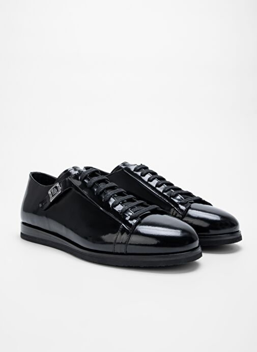 Valmenti Erkek Siyah Açma Hakiki Deri Casual Ayakkabı - Görsel 3