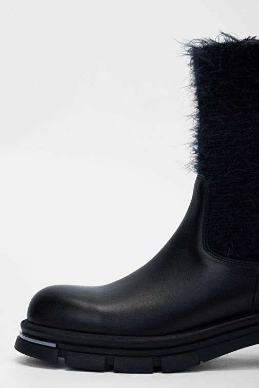 Valmenti Kadın Siyah Hakiki Deri Casual Bot - Görsel 4