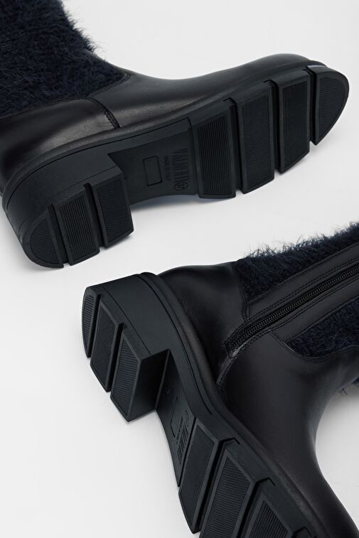 Valmenti Kadın Siyah Hakiki Deri Casual Bot - Görsel 6