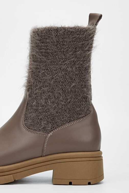 Valmenti Kadın Vizon Hakiki Deri Casual Bot - Görsel 5