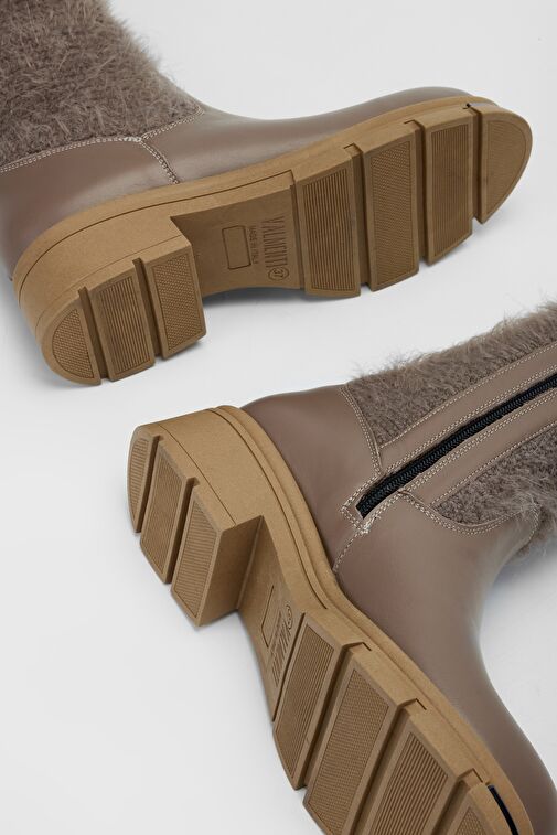 Valmenti Kadın Vizon Hakiki Deri Casual Bot - Görsel 6