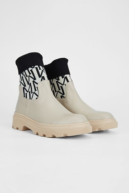 Valmenti Kadın Bej Hakiki Deri Casual Bot - Görsel 3