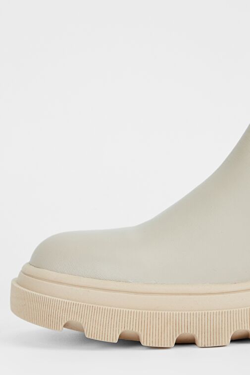 Valmenti Kadın Bej Hakiki Deri Casual Bot - Görsel 5