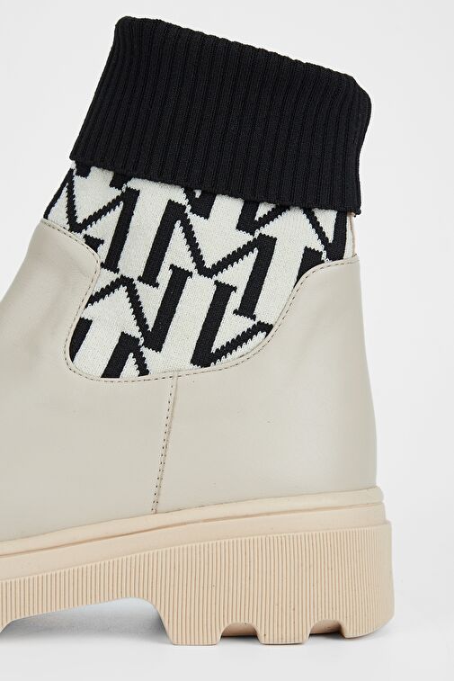 Valmenti Kadın Bej Hakiki Deri Casual Bot - Görsel 6