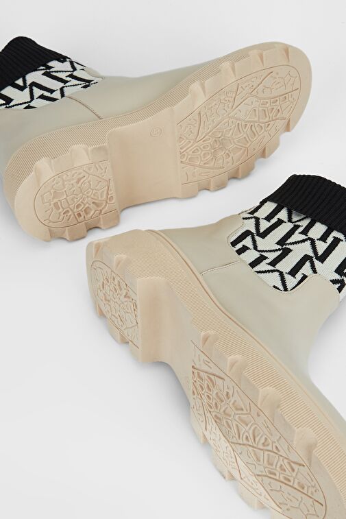 Valmenti Kadın Bej Hakiki Deri Casual Bot - Görsel 7