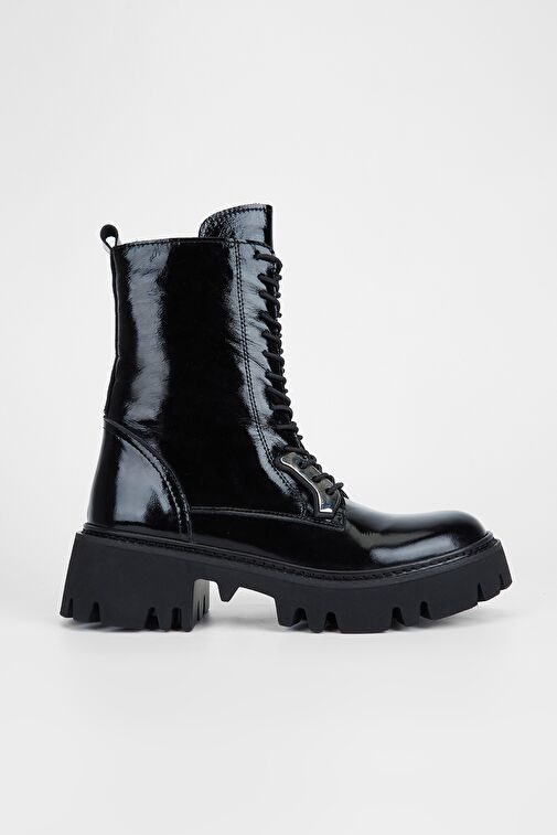 Valmenti Chic Kadın SIYAH KRSK RGN Hakiki Deri Casual Bot - Görsel 2