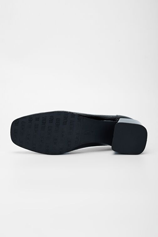 Valmenti Kadın SIYAH KRSK RGN Hakiki Deri Topuklu Ayakkabı - Görsel 5