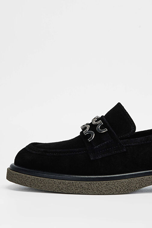 Tamer Tanca Haki Kadın Süet Loafer 775 6501 BN AYK SK23/24 - Görsel 3