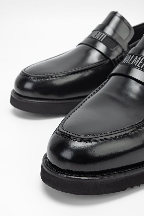 Valmenti Aurus Erkek Siyah Açma Hakiki Deri Loafer Ayakkabı - Görsel 4