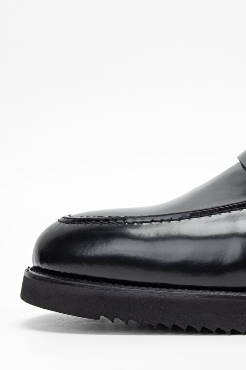 Valmenti Aurus Erkek Siyah Açma Hakiki Deri Loafer Ayakkabı - Görsel 5