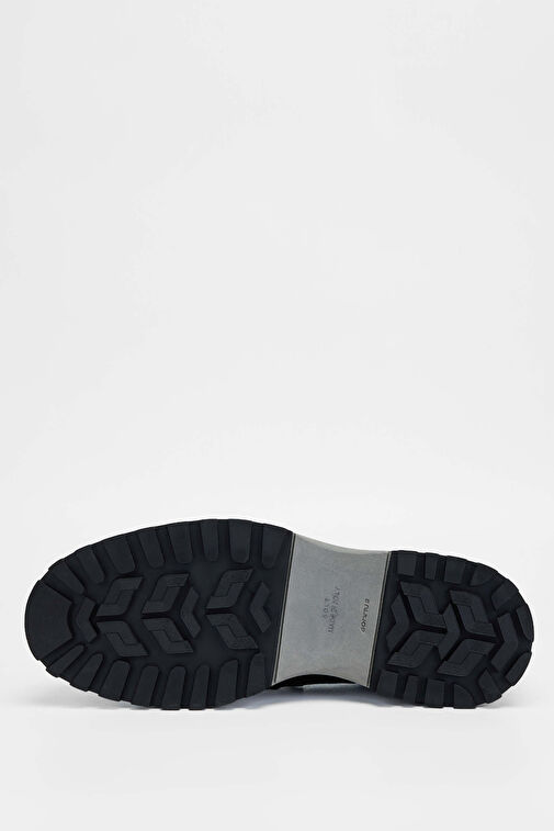 Tamer Tanca Erkek Hakiki Deri Lacivert Süet Casual Ayakkabı - Görsel 7