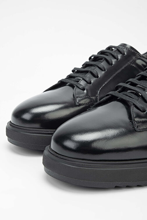 Tamer Tanca Siyah Erkek Deri Günlük Ayakkabı 183 27502 ERK AYK SK23/24 - Görsel 4