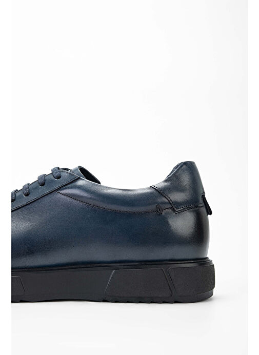 Tamer Tanca Erkek Hakiki Deri Lacivert Casual Ayakkabı - Görsel 5