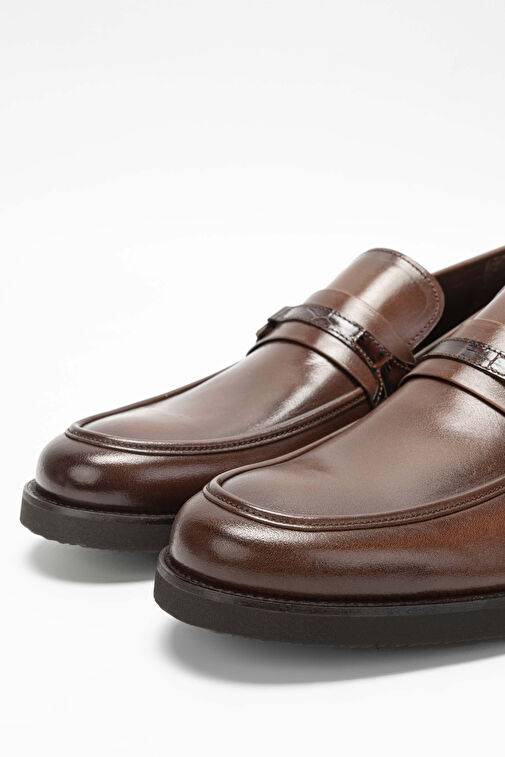 Tamer Tanca Erkek Hakiki Deri Taba Makosen Ayakkabı - Görsel 4