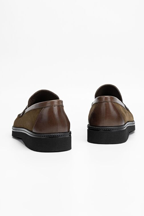 Valmenti Erkek Taba Süet Hakiki Deri Loafer Ayakkabı - Görsel 5