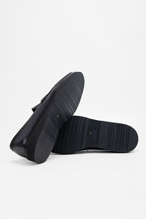 Valmenti Erkek Gri Süet Hakiki Deri Loafer Ayakkabı - Görsel 5