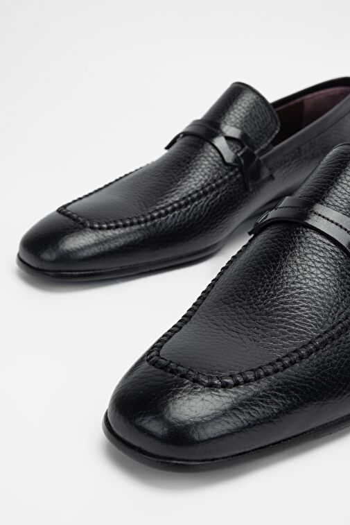 Valmenti Siyah Erkek Deri Loafer 342 8713 ERK AYK SK23/24 - Görsel 4