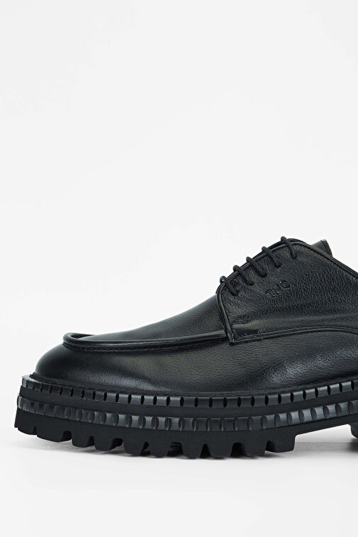 Tamer Tanca Siyah Erkek Deri Günlük Ayakkabı 537 3254 ERK AYK SK23/24 - Görsel 4