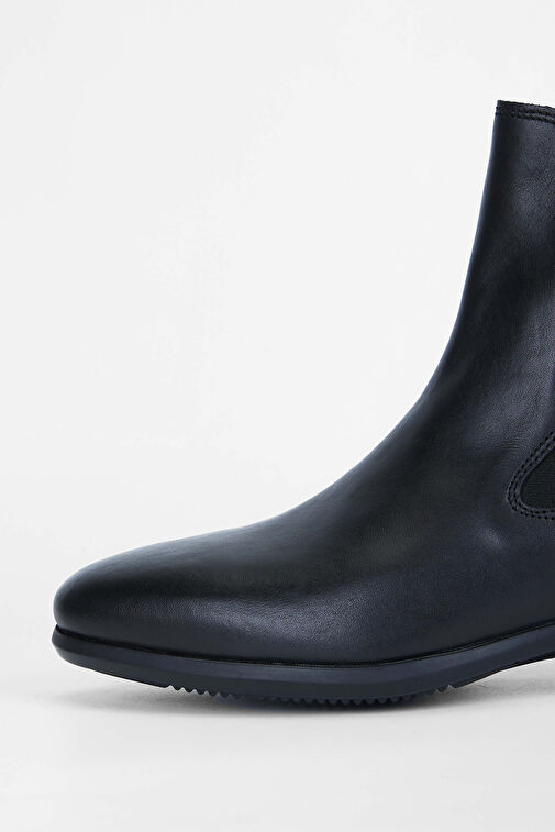 Tattini Unisex Hakiki Deri Siyah Binici Botu - Görsel 5