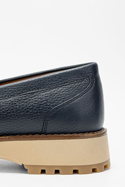 Valmenti Erkek Lacivert Floter Hakiki Deri Loafer Ayakkabı - Görsel 6