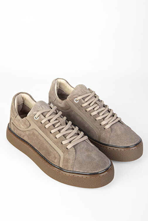 Tamer Tanca Kadın Hakiki Deri Vizon Sneakers & Spor Ayakkabı - Görsel 3