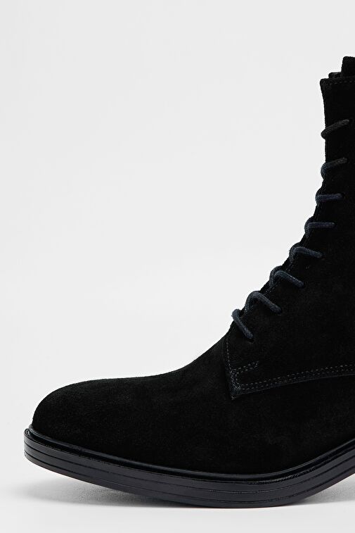 Valmenti Regulus Kadın Siyah Süet Hakiki Deri Casual Bot - Görsel 4