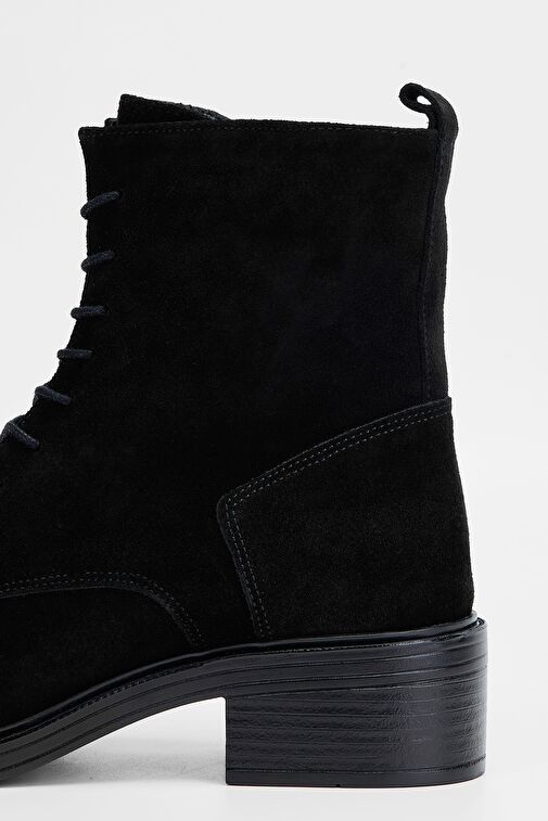 Valmenti Regulus Kadın Siyah Süet Hakiki Deri Casual Bot - Görsel 5