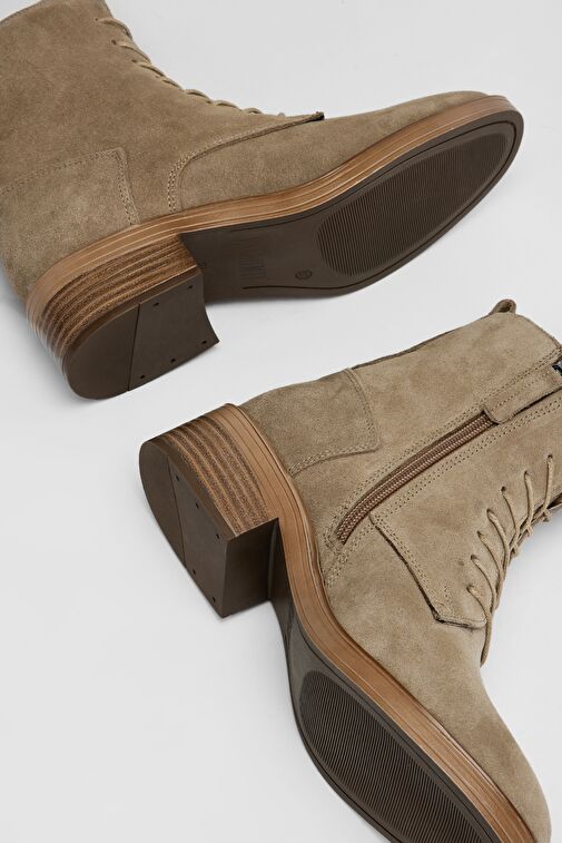 Valmenti Regulus Kadın Yeşil Süet Hakiki Deri Casual Bot - Görsel 7