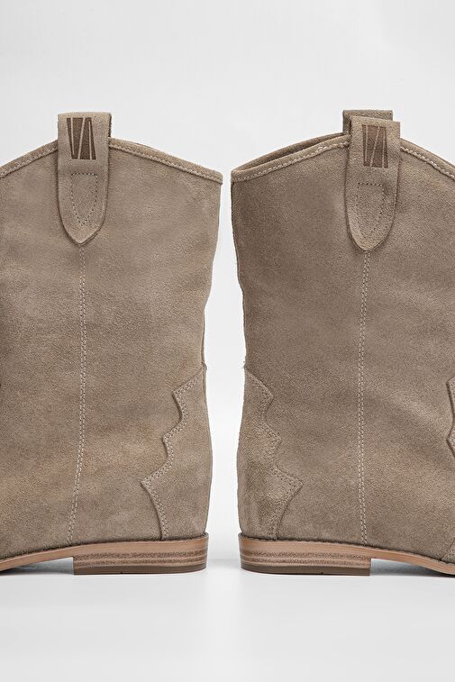 Valmenti Draco Kadın Yeşil Süet Hakiki Deri Casual Bot - Görsel 4