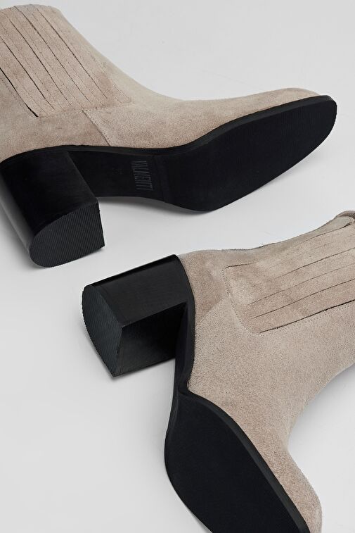 Valmenti Kadın Sampanya süet Hakiki Deri Casual Bot - Görsel 7