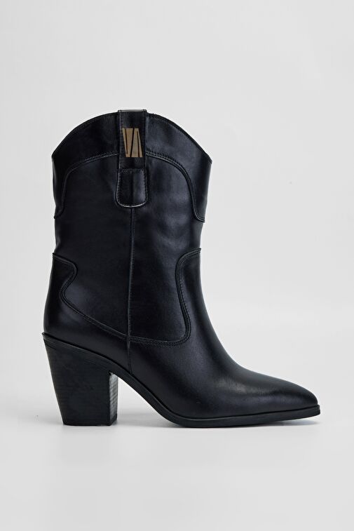 Valmenti Avıor Kadın Siyah Hakiki Deri Casual Bot - Görsel 2